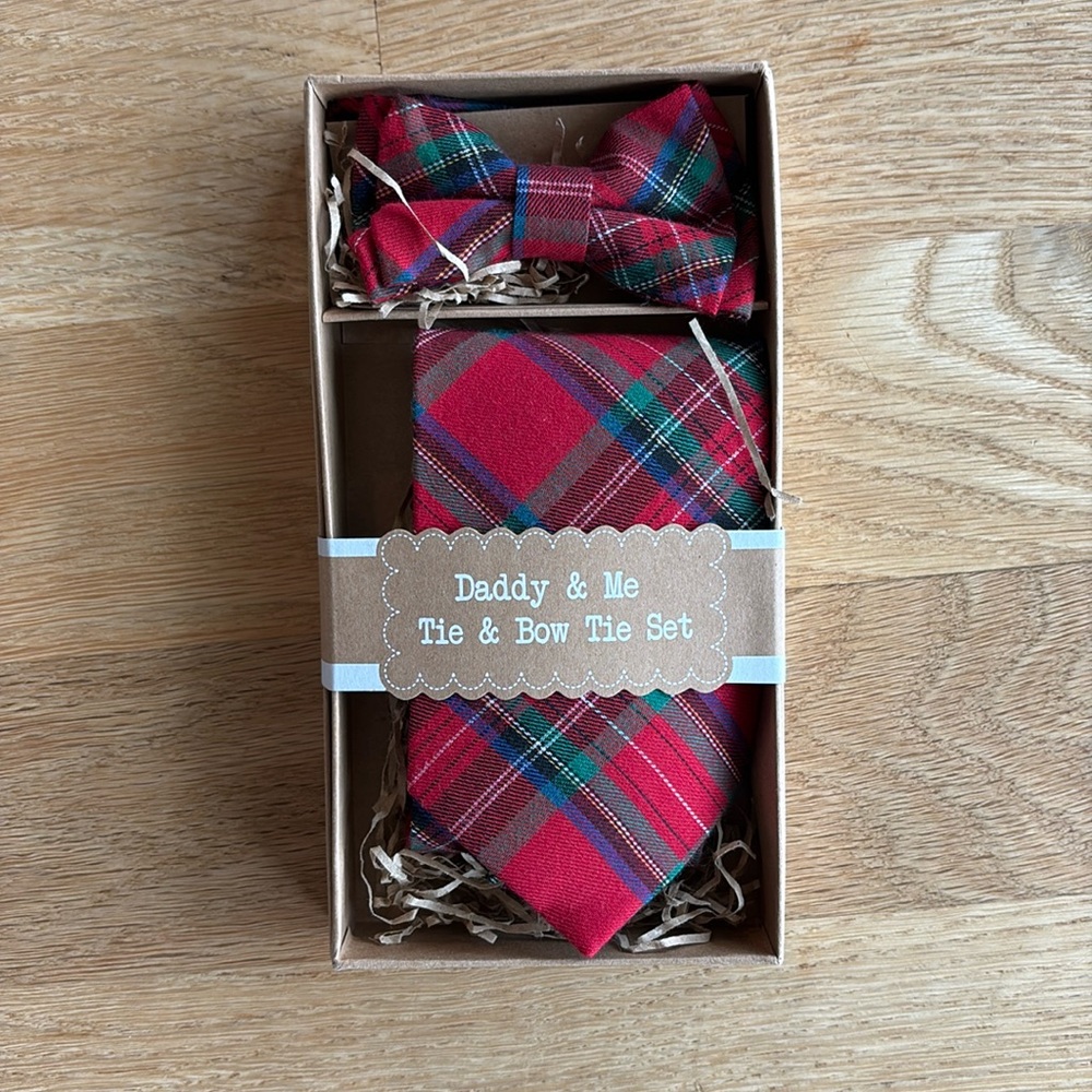 MUD PIE | DADDY AND ME TIE AND BOWTIE SET
